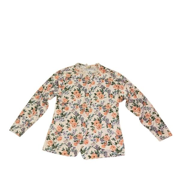 Vintage Gold Tag Victorias Secret 100% Cotton Floral Pajama Set - Size Small - Picture 8 of 10